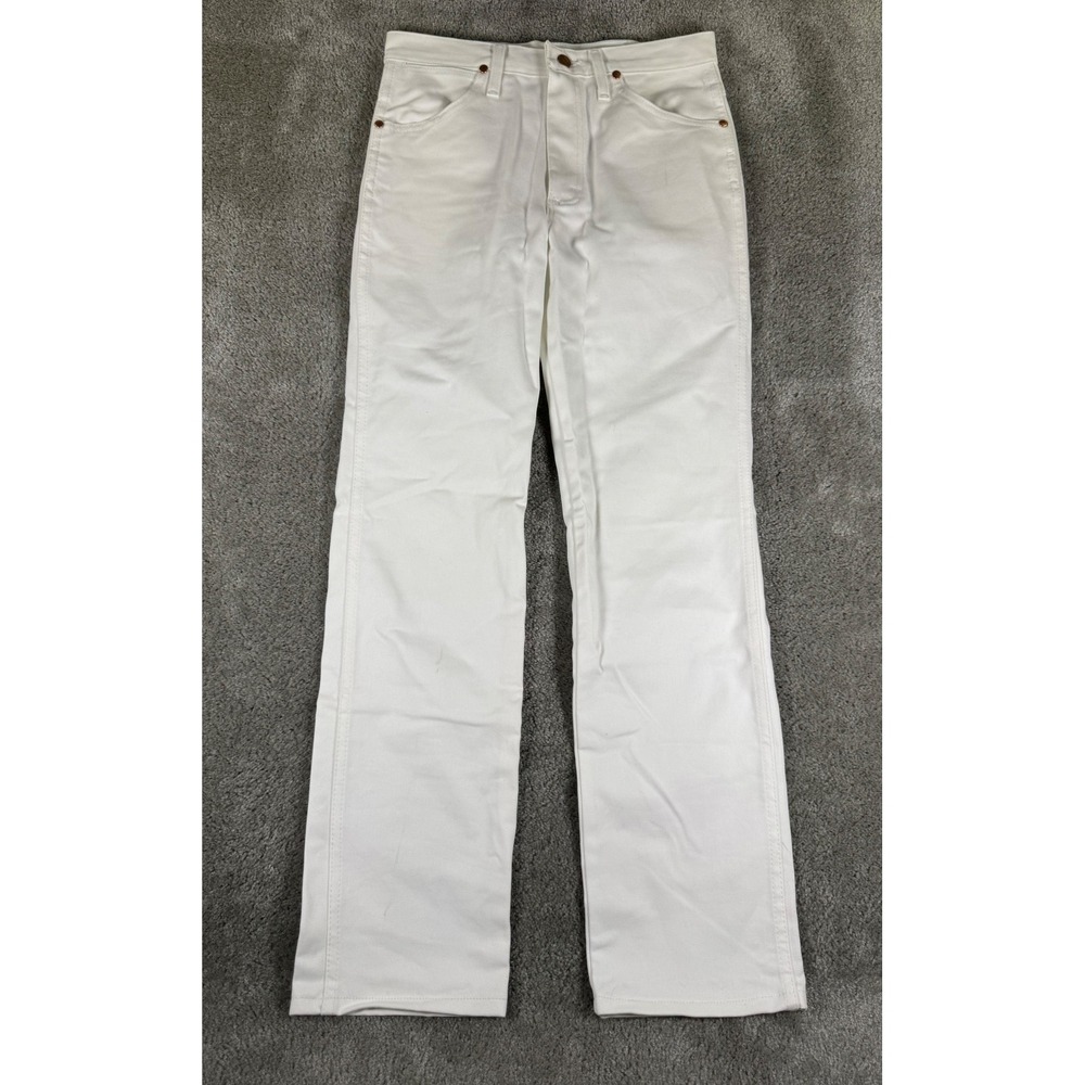 Wrangler Cowboy Cut 936 Slim Fit Jeans White 29x32 NWT 936WHI Mens Cotton Denim